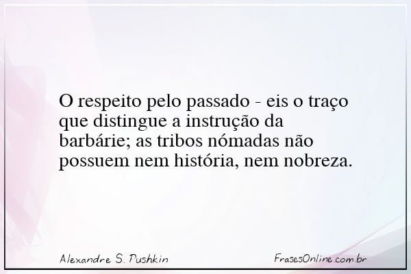 Frase de Alexandre S. Pushkin