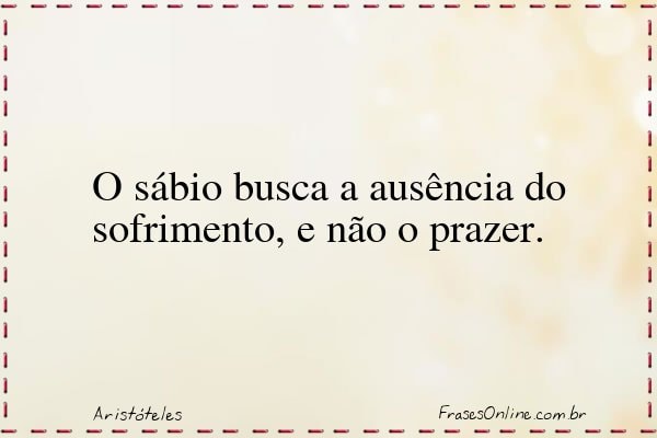 Frase de Aristóteles