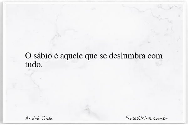Frase de André Gide