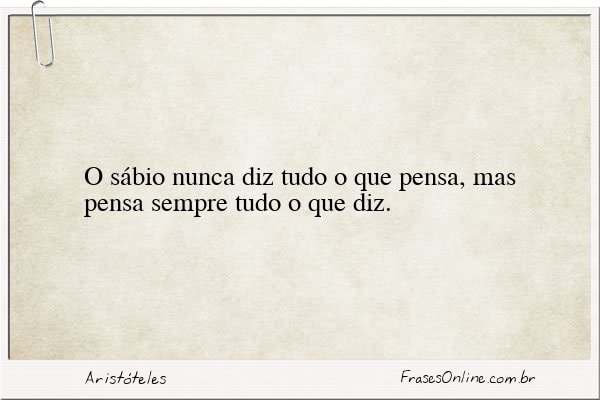Frase de Aristóteles