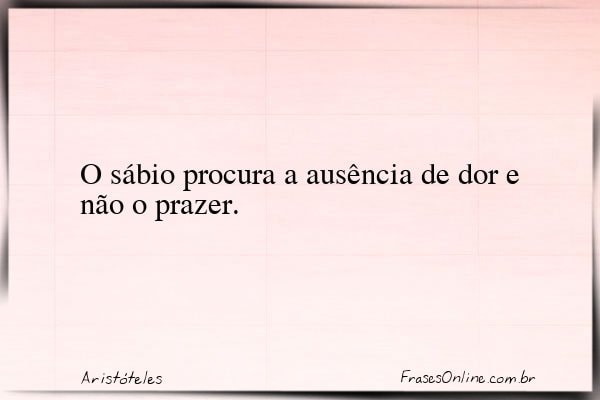 Frase de Aristóteles