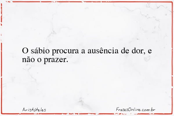 Frase de Aristóteles