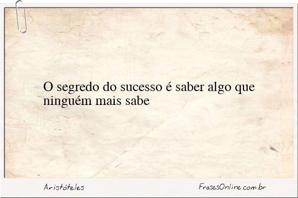 Frase de Aristóteles