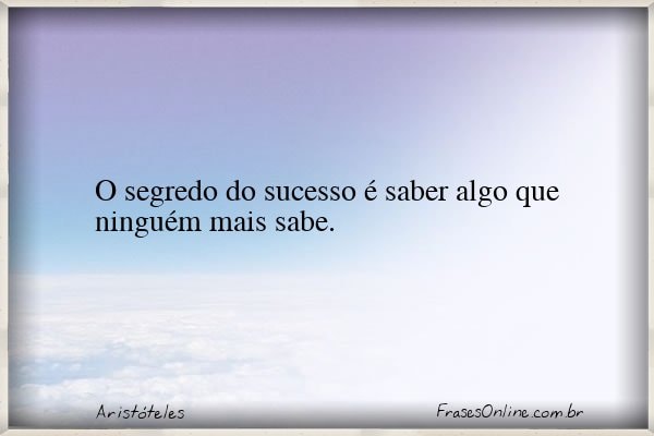 Frase de Aristóteles