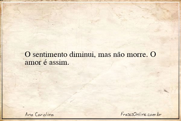 Frase de Ana Carolina