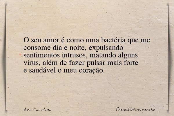 Frase de Ana Carolina