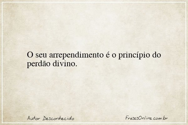 Frase de Autor Desconhecido