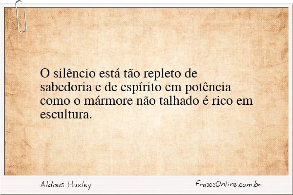 Frase de Aldous Huxley