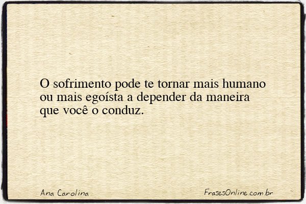 Frase de Ana Carolina