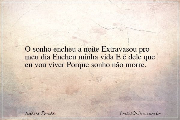 Frase de Adélia Prado