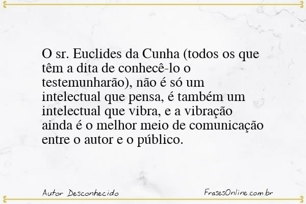 Frase de Autor Desconhecido