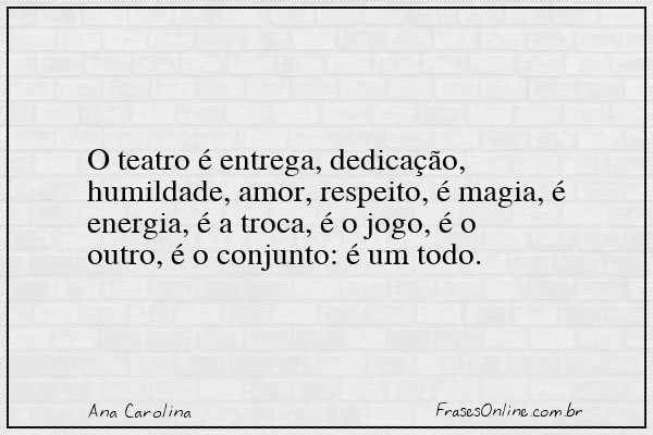 Frase de Ana Carolina