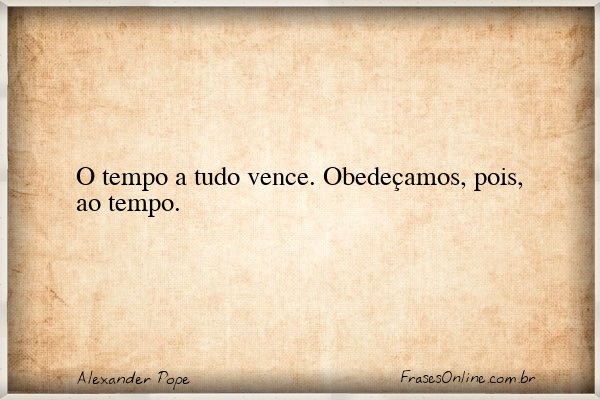 Frase de Alexander Pope