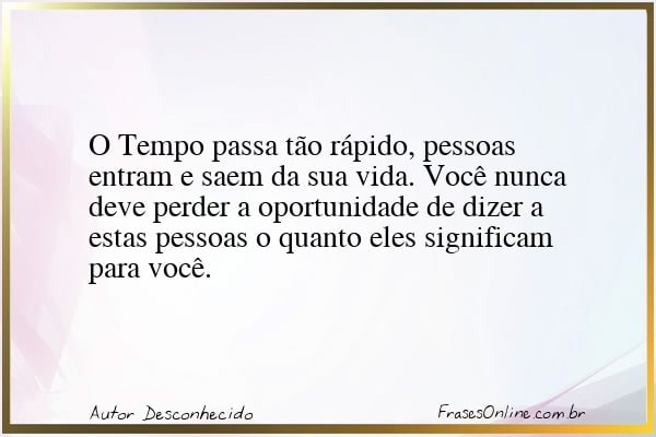 Frase de Autor Desconhecido