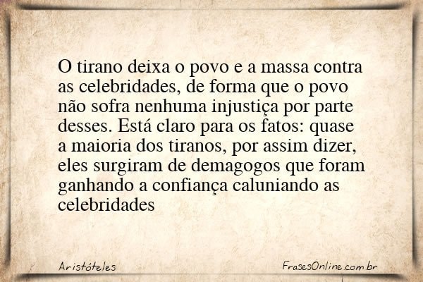 Frase de Aristóteles