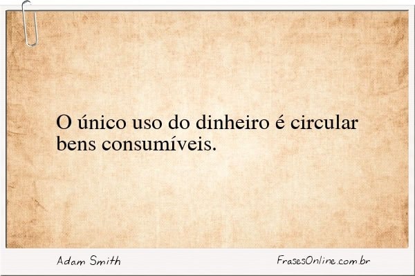 Frase de Adam Smith