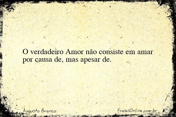 Frase de Augusto Branco