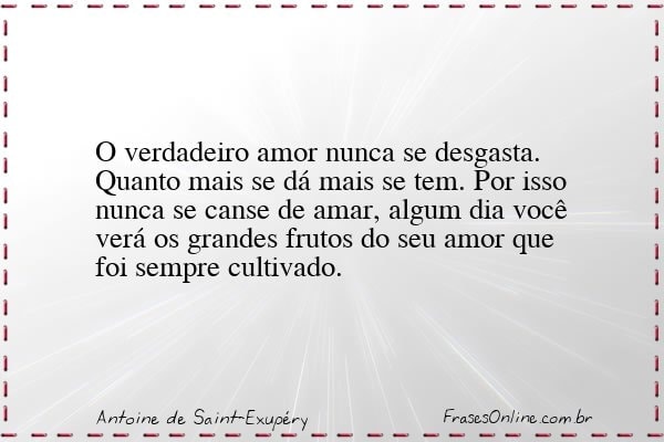 Frase de Antoine de Saint-Exupéry