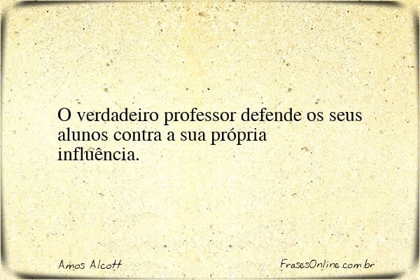 Frase de Amos Alcott