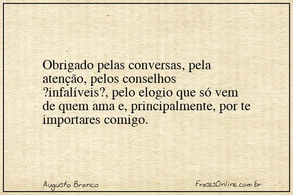 Frase de Augusto Branco