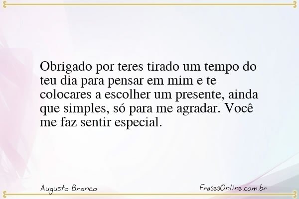 Frase de Augusto Branco