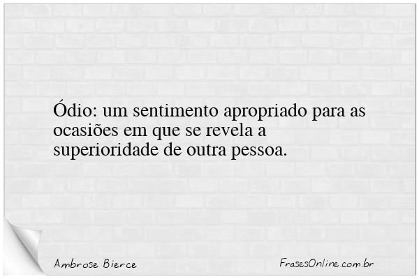 Frase de Ambrose Bierce