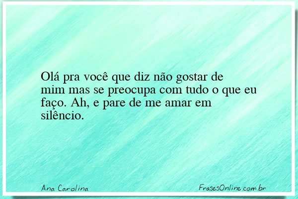 Frase de Ana Carolina