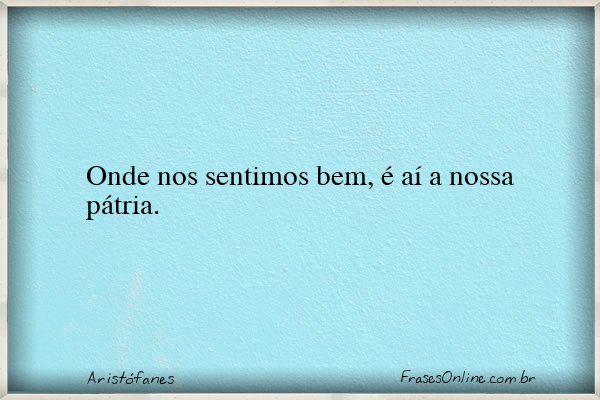 Frase de Aristófanes