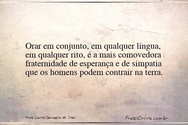 Frase de Anne Louise Germaine de Staël