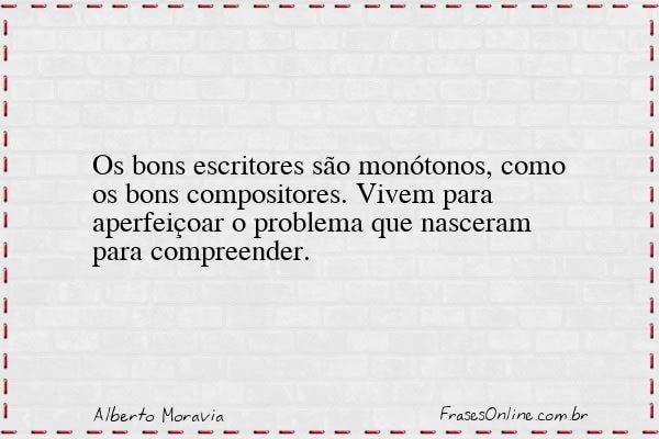 Frase de Alberto Moravia