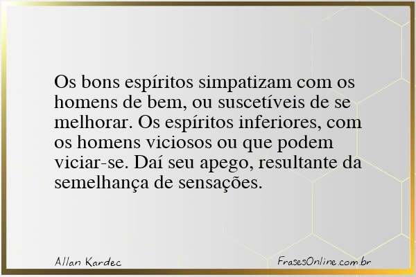 Frase de Allan Kardec