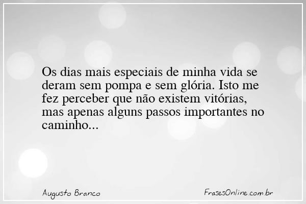 Frase de Augusto Branco