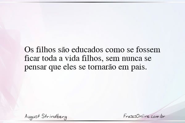 Frase de August Strindberg