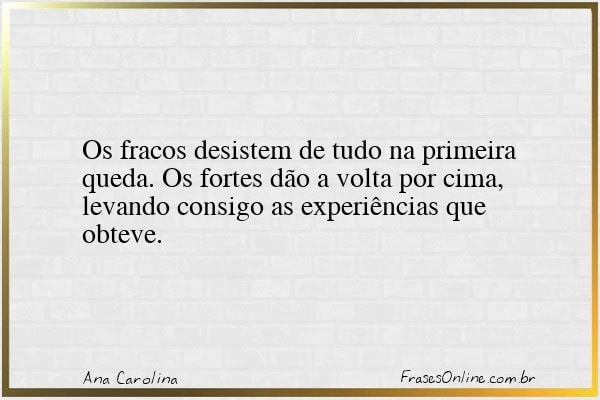 Frase de Ana Carolina