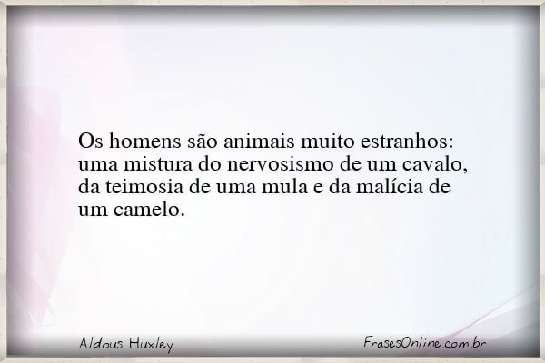 Frase de Aldous Huxley