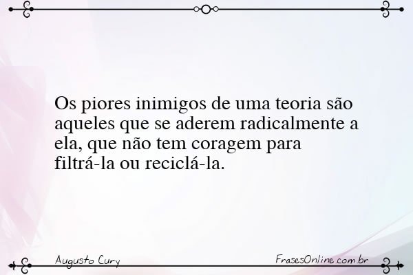 Frase de Augusto Cury