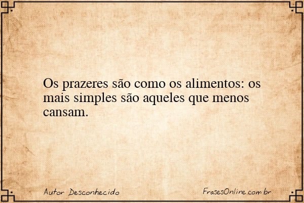 Frase de Autor Desconhecido