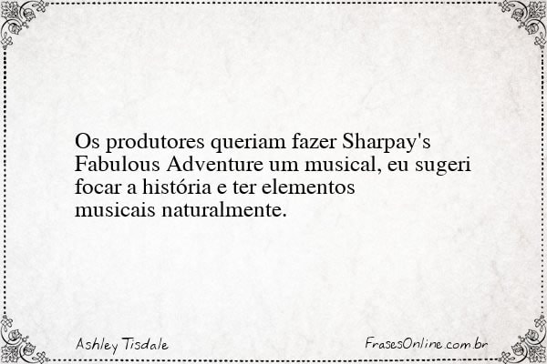 Frase de Ashley Tisdale