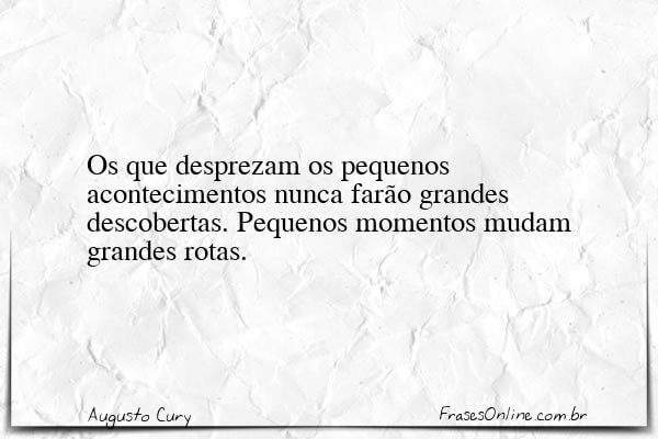 Frase de Augusto Cury