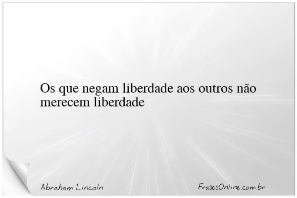 Frase de Abraham Lincoln