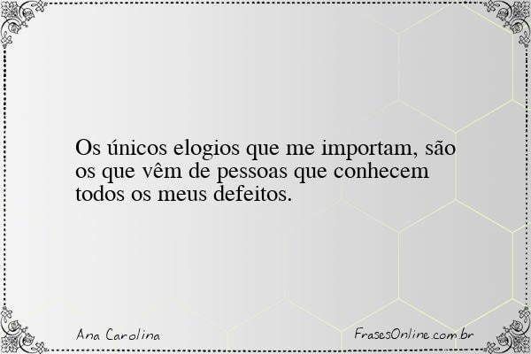 Frase de Ana Carolina