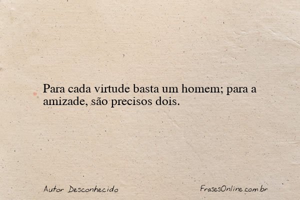 Frase de Autor Desconhecido
