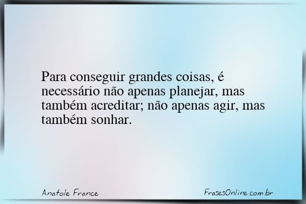 Frase de Anatole France