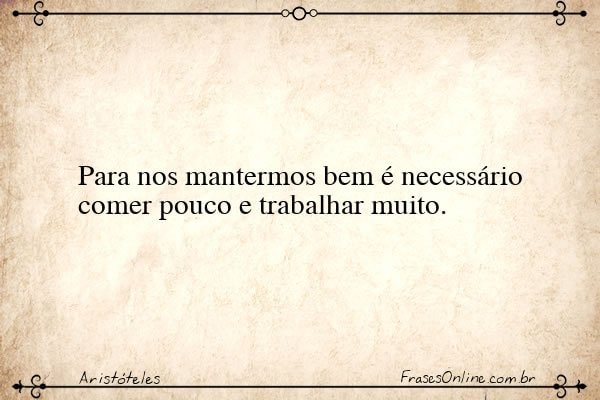 Frase de Aristóteles