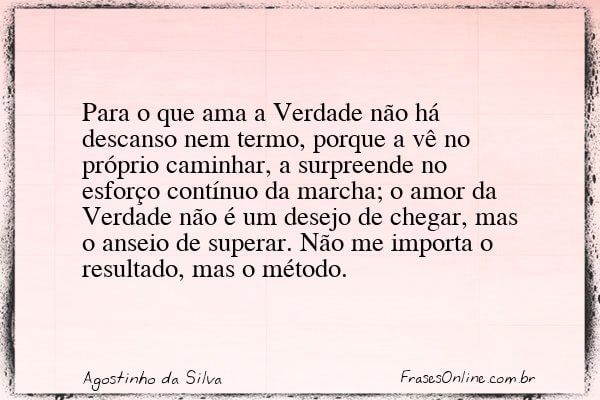 Frase de Agostinho da Silva