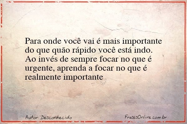 Frase de Autor Desconhecido