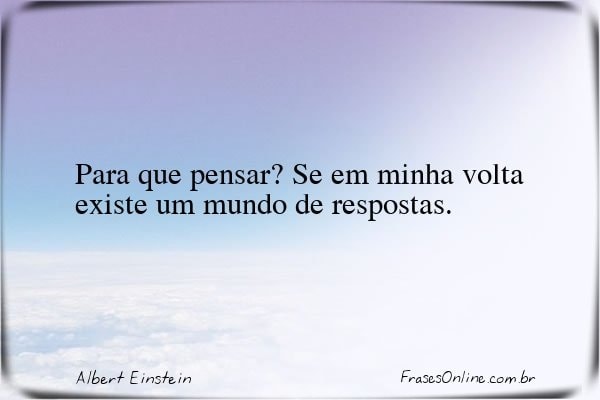 Frase de Albert Einstein