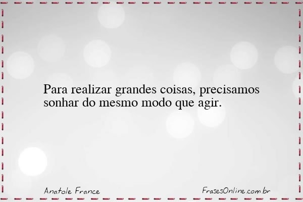 Frase de Anatole France