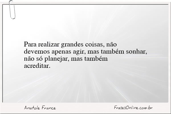 Frase de Anatole France