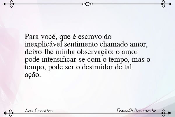 Frase de Ana Carolina